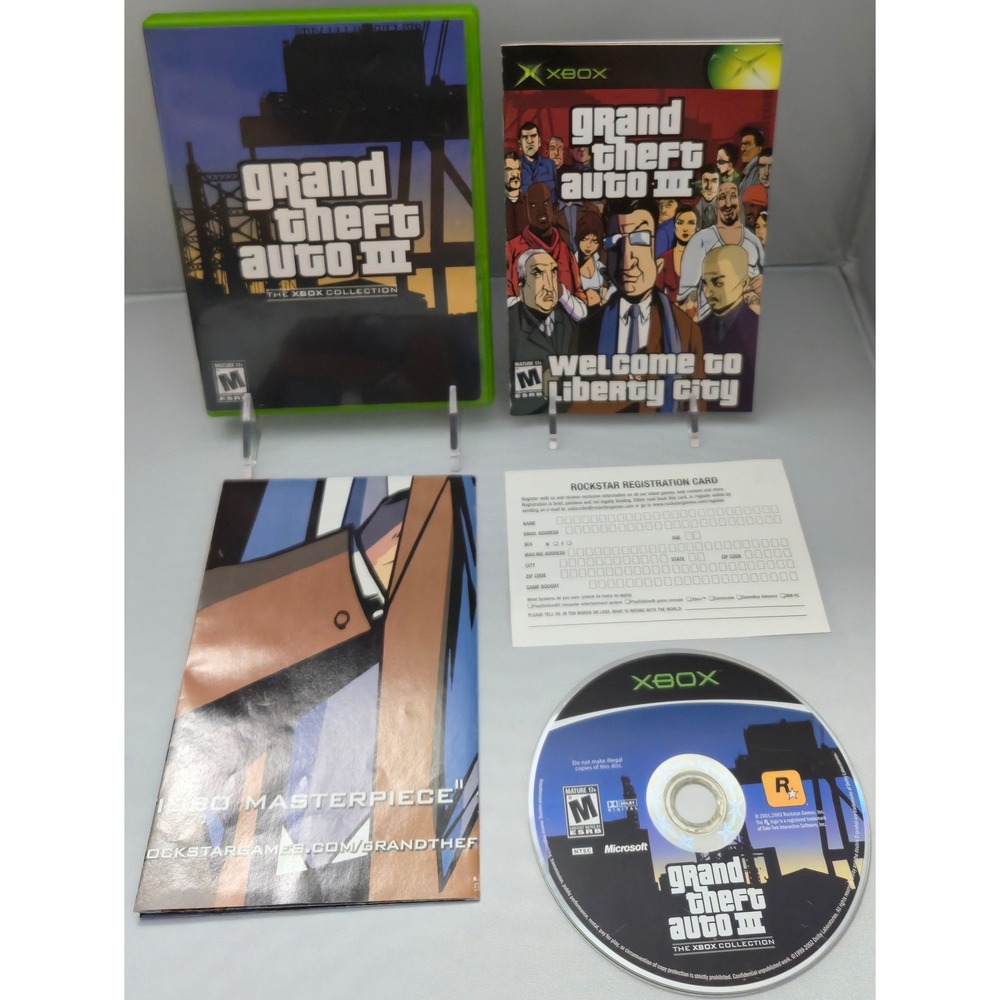 Grand Theft Auto III The Xbox Collection - Complete CIB W/ Map & Reg Card Tested